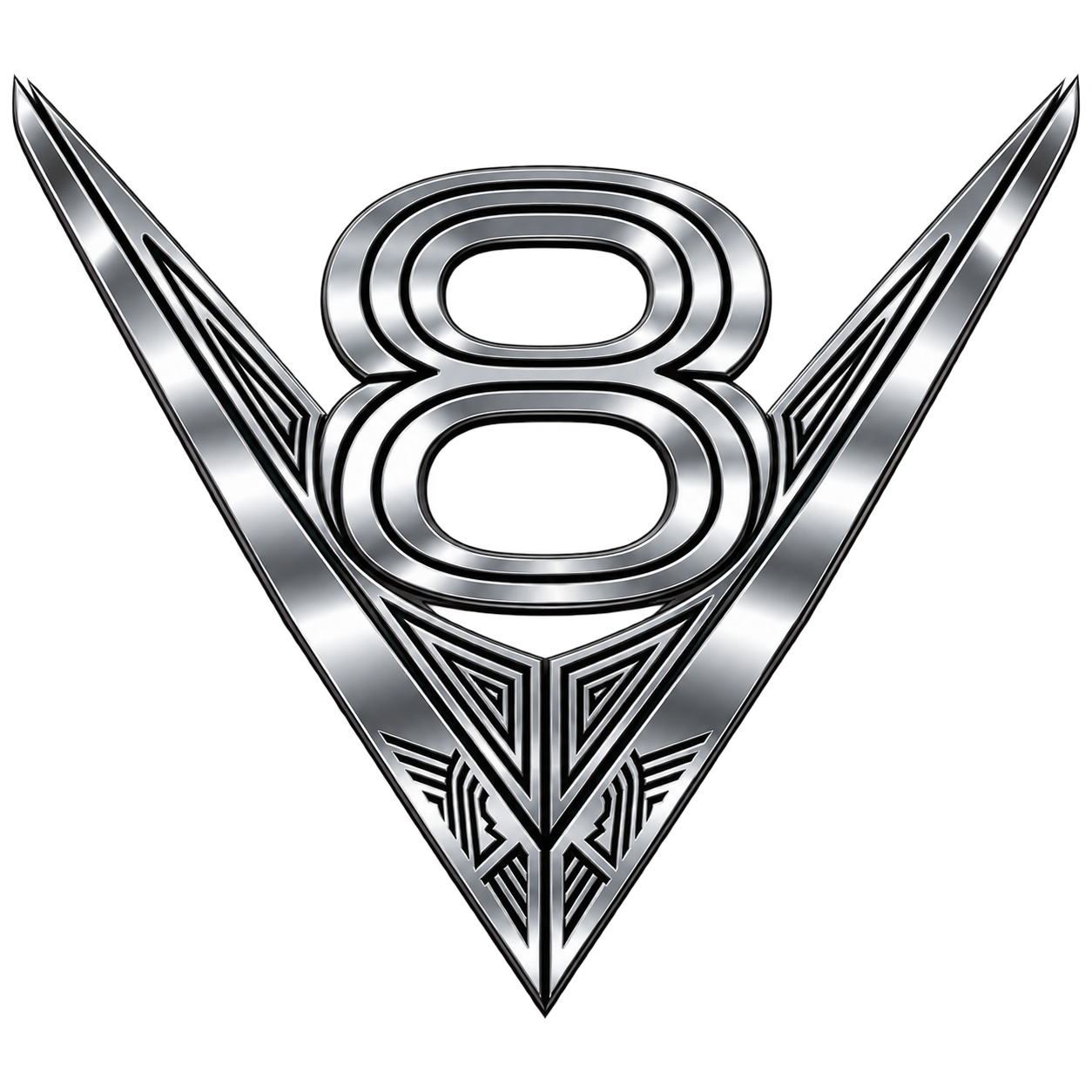 V8 emblem
